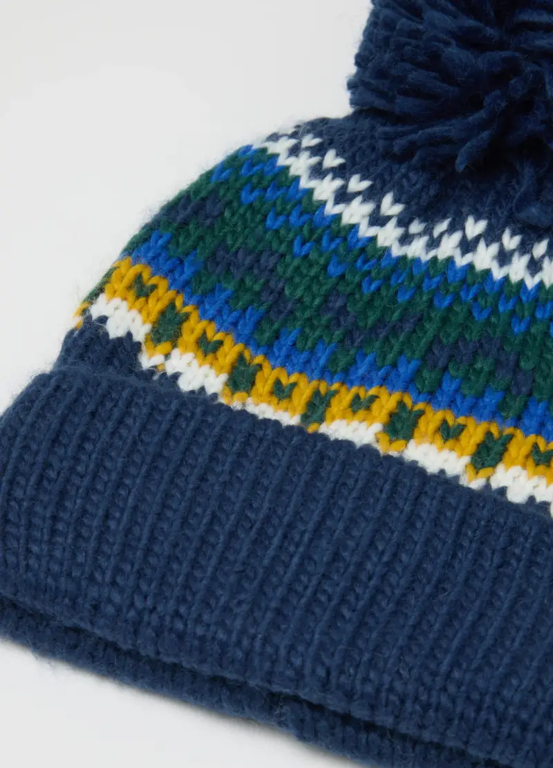 Set Sciarpa E Cappellino Da Bambino Multicolor Con Pompon, Multicolor miniatura 2