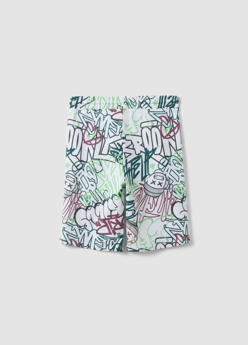 Short In Puro Cotone Multicolor Da Ragazzo Regular Fit, Bambino, Multicolor miniatura 2