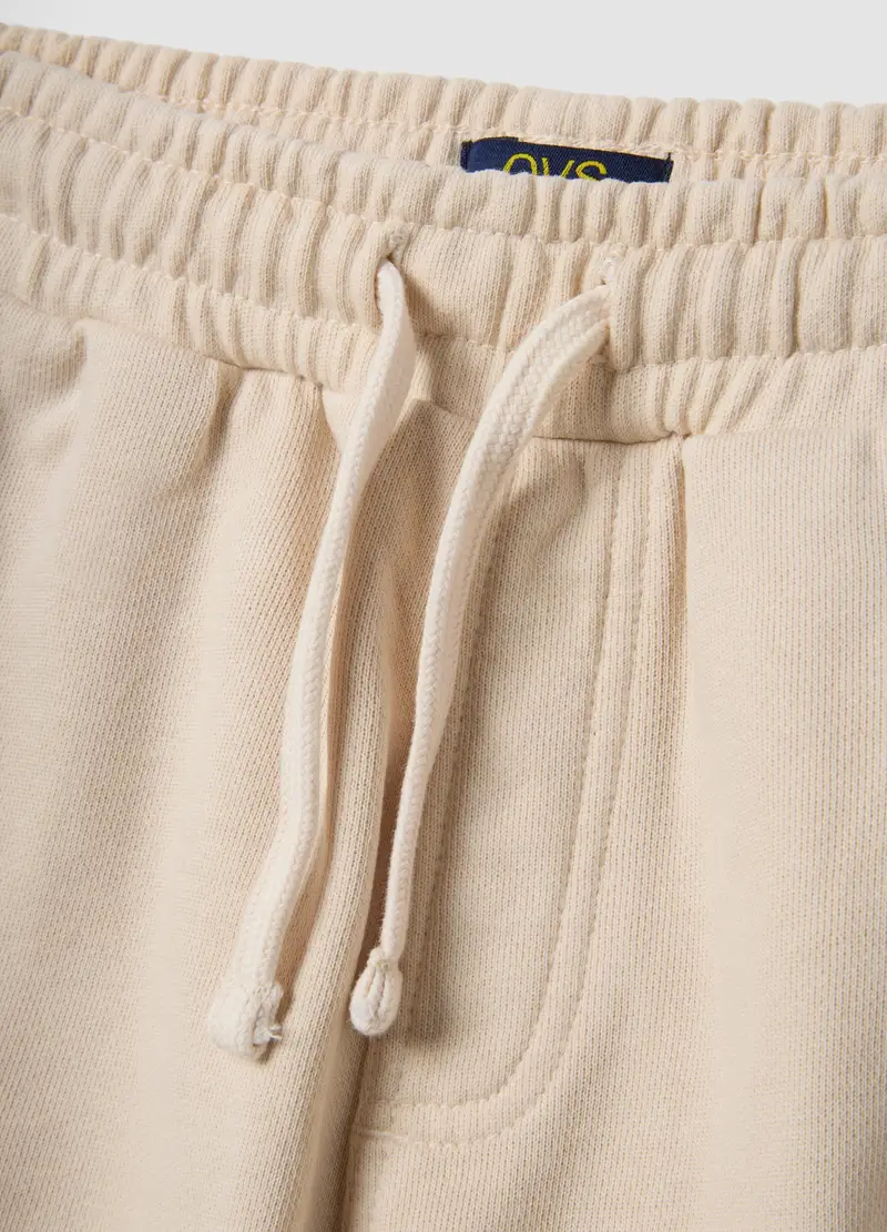 Shorts Cargo In Puro Cotone Beige Da Bambino Comfort Fit, Beige miniatura 3
