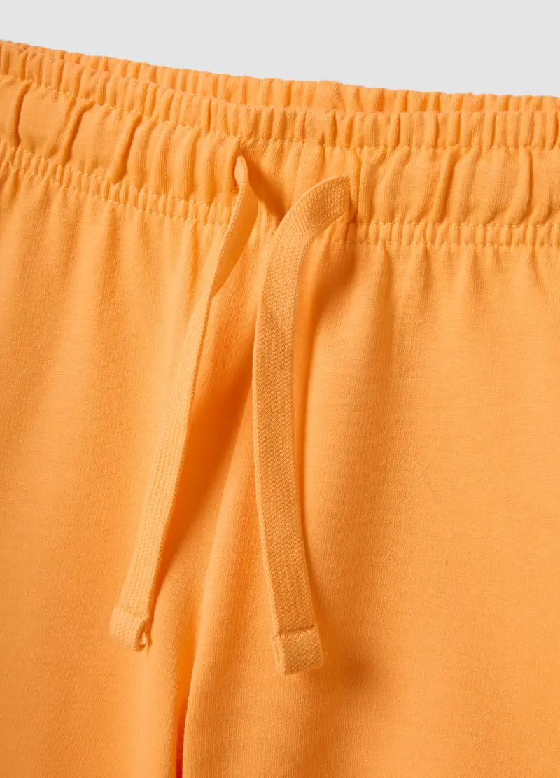 Shorts In Puro Cotone Arancioni Da Bambino Regular Fit, Arancione miniatura 3