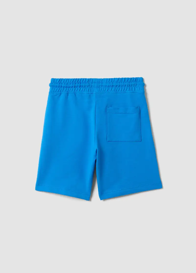 Shorts In Puro Cotone Blu Da Bambino Regular Fit, Blu miniatura 2