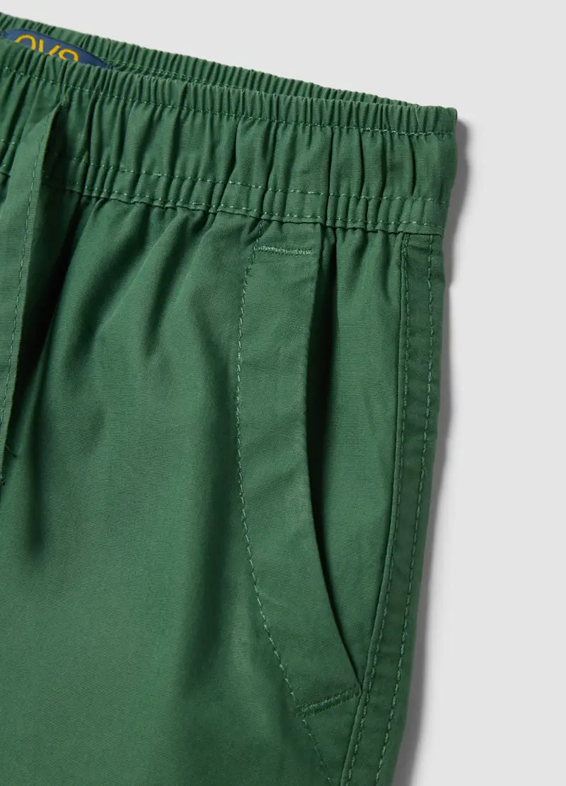 OVS KIDS Shorts In Puro Cotone Verde Da Bambino Regular Fit, Verde miniatura 3