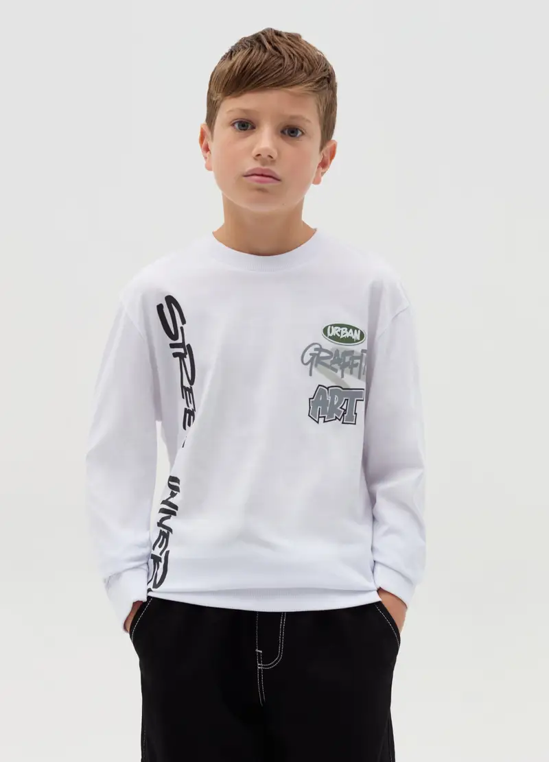 OVS KIDS T-shirt Bambino Bianco 4306774 miniatura 2