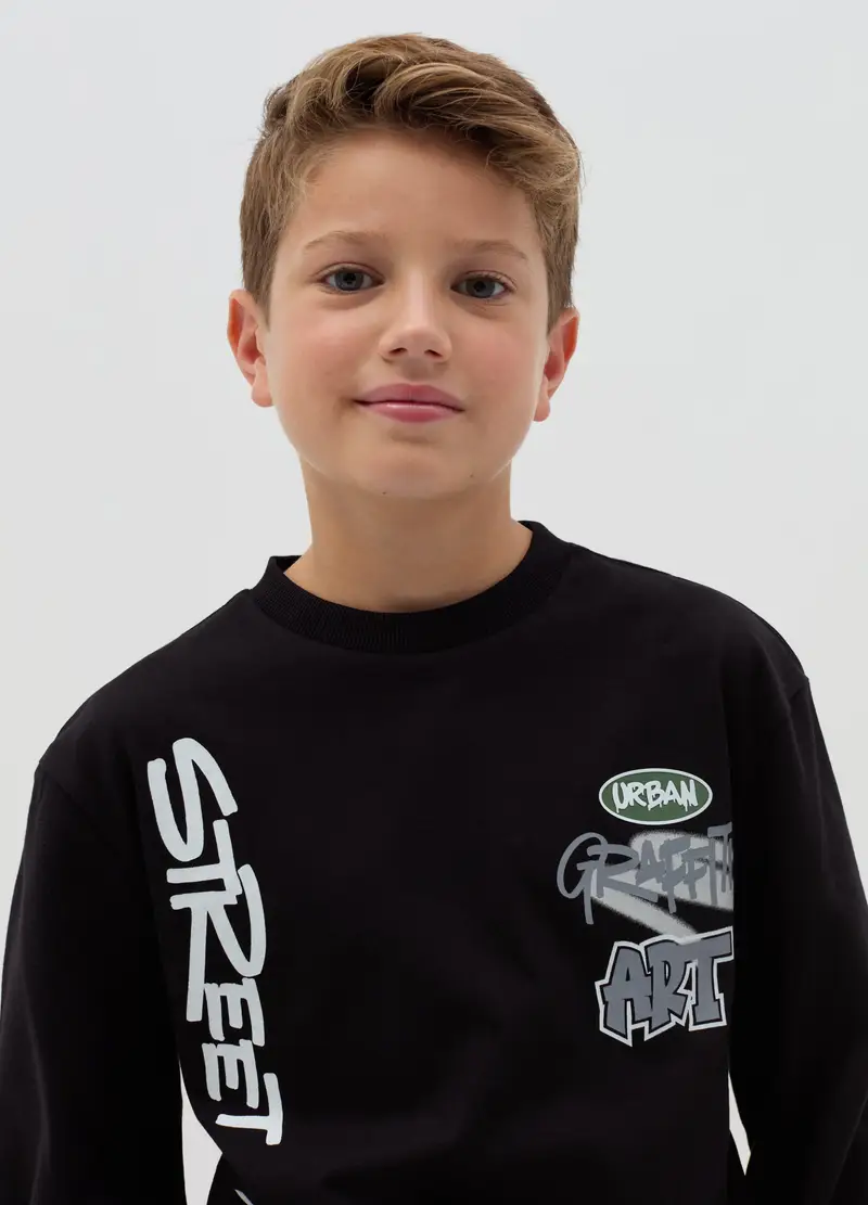 OVS KIDS T-shirt Bambino Nero 4306775 miniatura 3