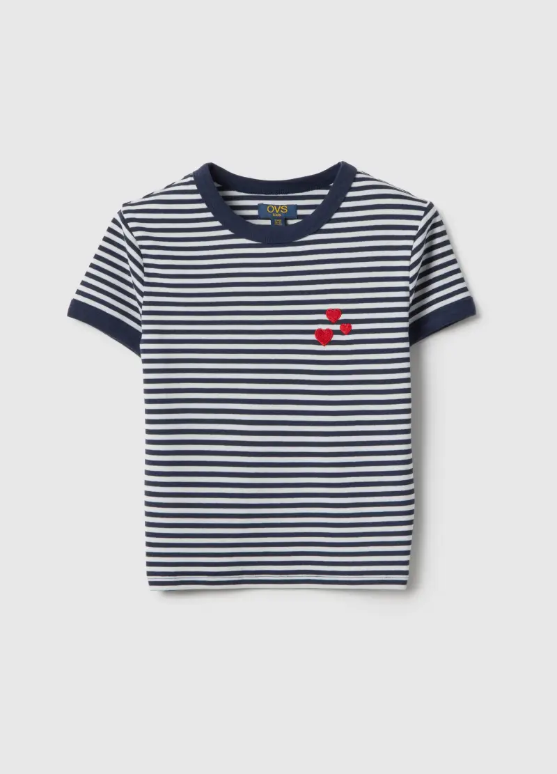 Ovs Kids Maglia Blu a Righe Elasticizzata per Ragazza