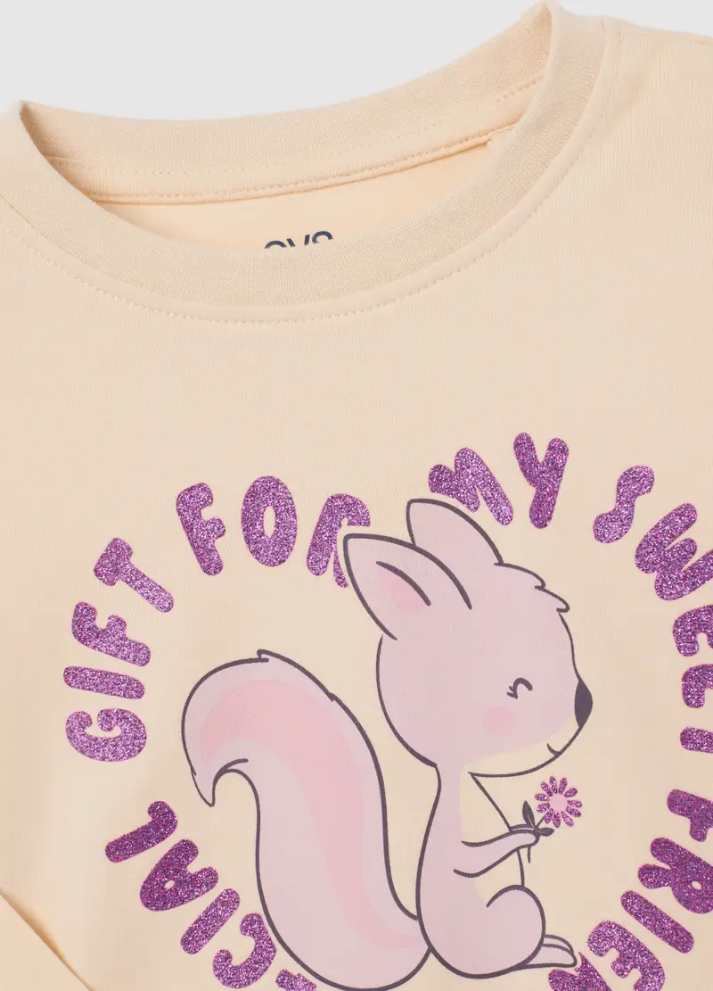 OVS KIDS T-shirt Bambina Beige 3005033 miniatura 3