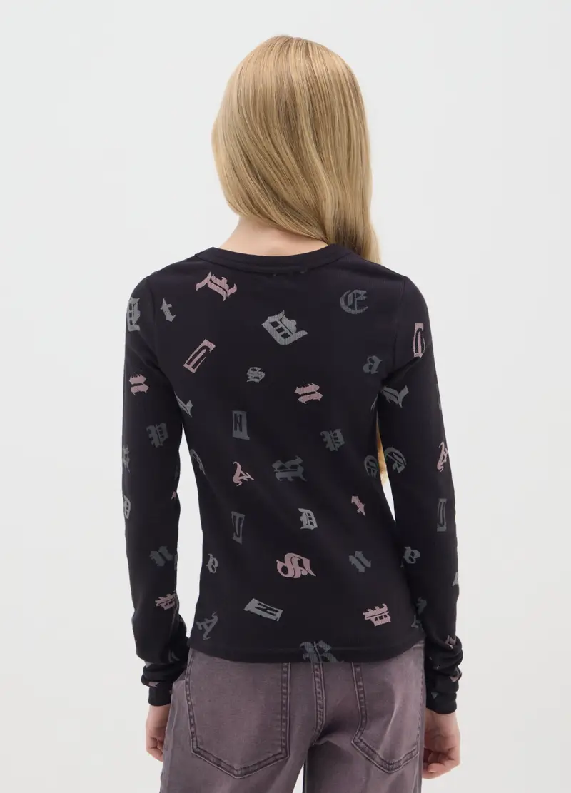 OVS KIDS T-shirt Bambina Nero 4011216 miniatura 2