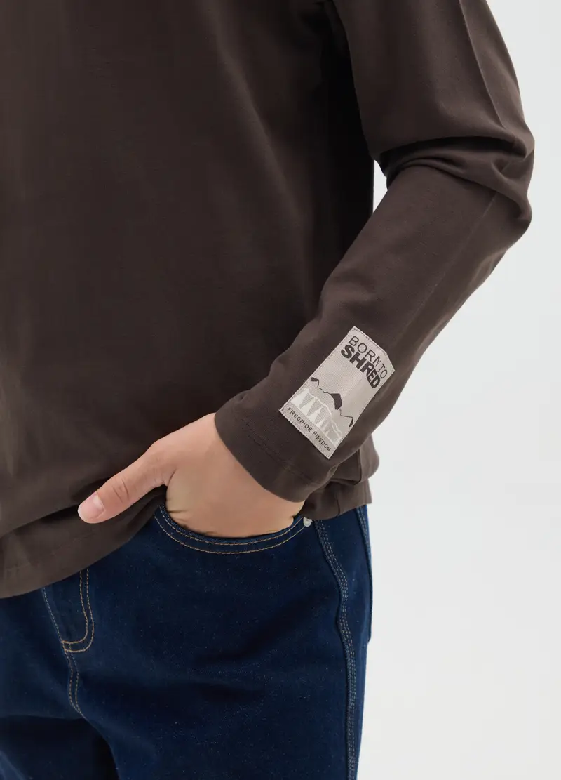 OVS KIDS T-shirt Bambino Marrone 4153454 miniatura 3