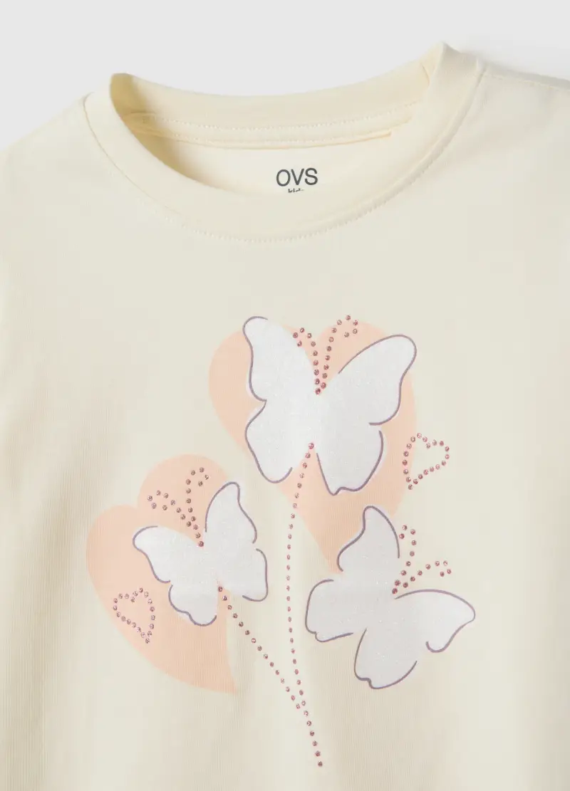 OVS KIDS T-shirt Bambina Beige 4154515 miniatura 3