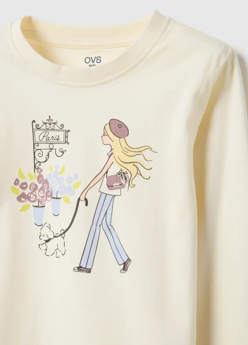 OVS KIDS T-shirt Bambina Beige 4154517 miniatura 3