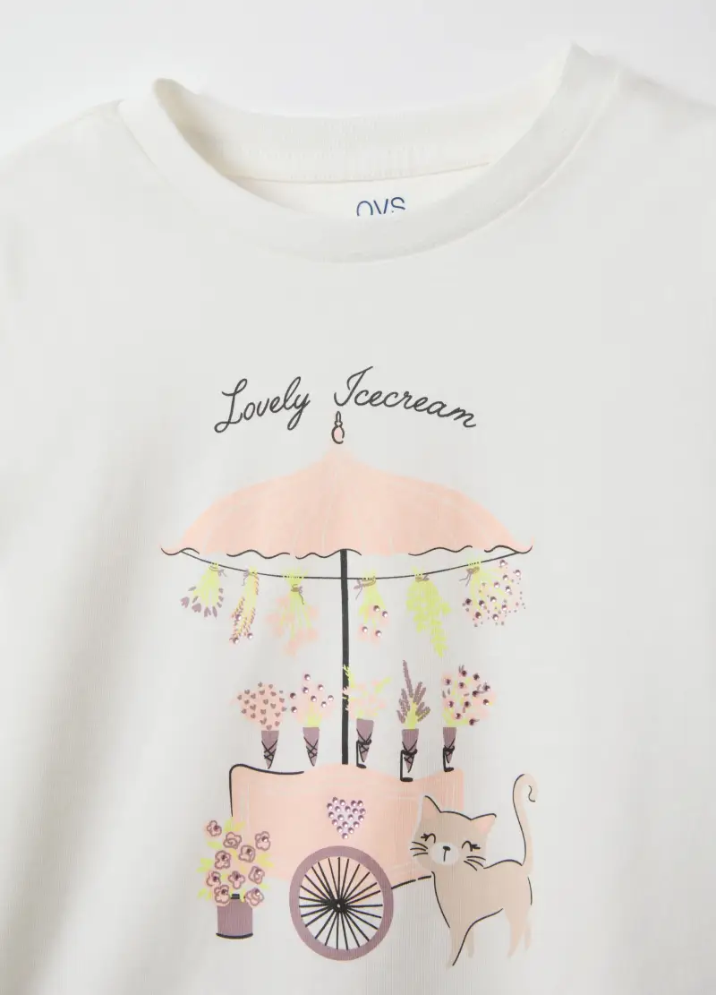 OVS KIDS T-shirt Bambina Bianco 4154511 miniatura 3