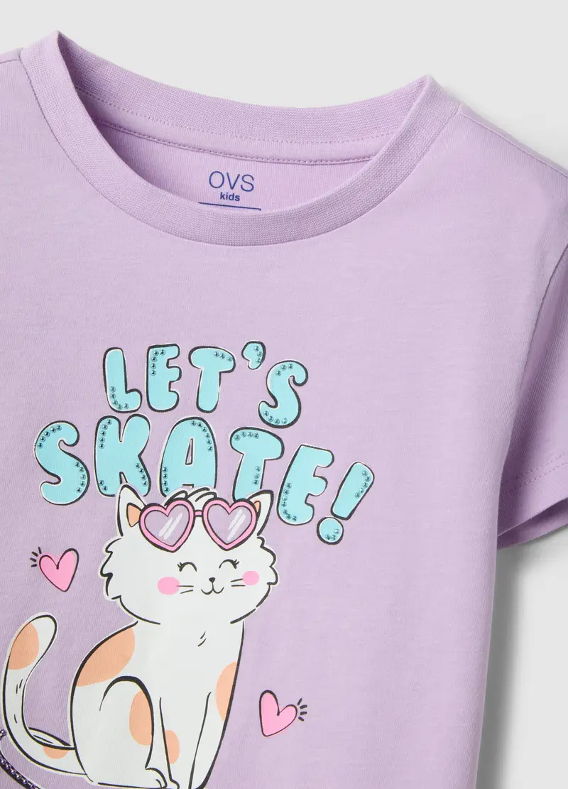 OVS KIDS T-shirt Bambina Viola 4330290 miniatura 3