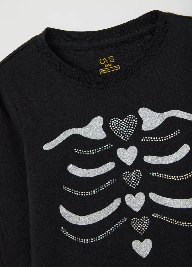 OVS KIDS T-shirt Bambina Nero 3005029 miniatura 3