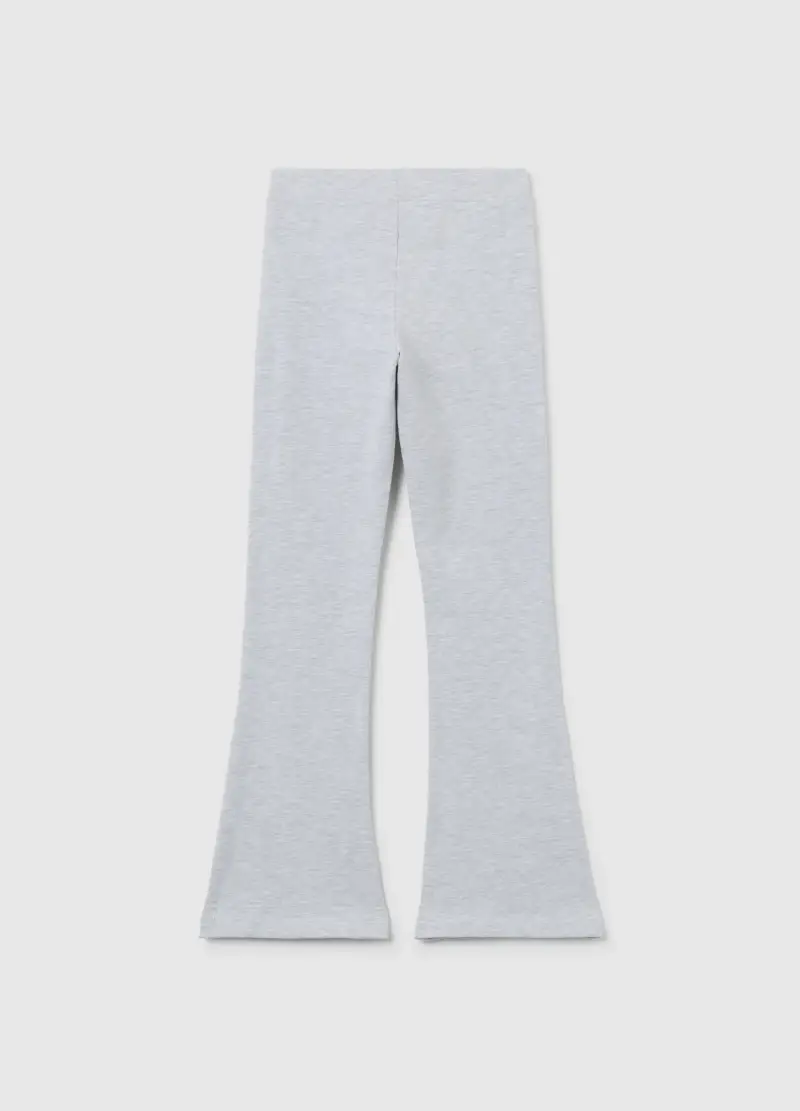 Treggings Da Ragazza In Cotone Elasticizzato Grigi Flare, Bambina, Grigio miniatura 2