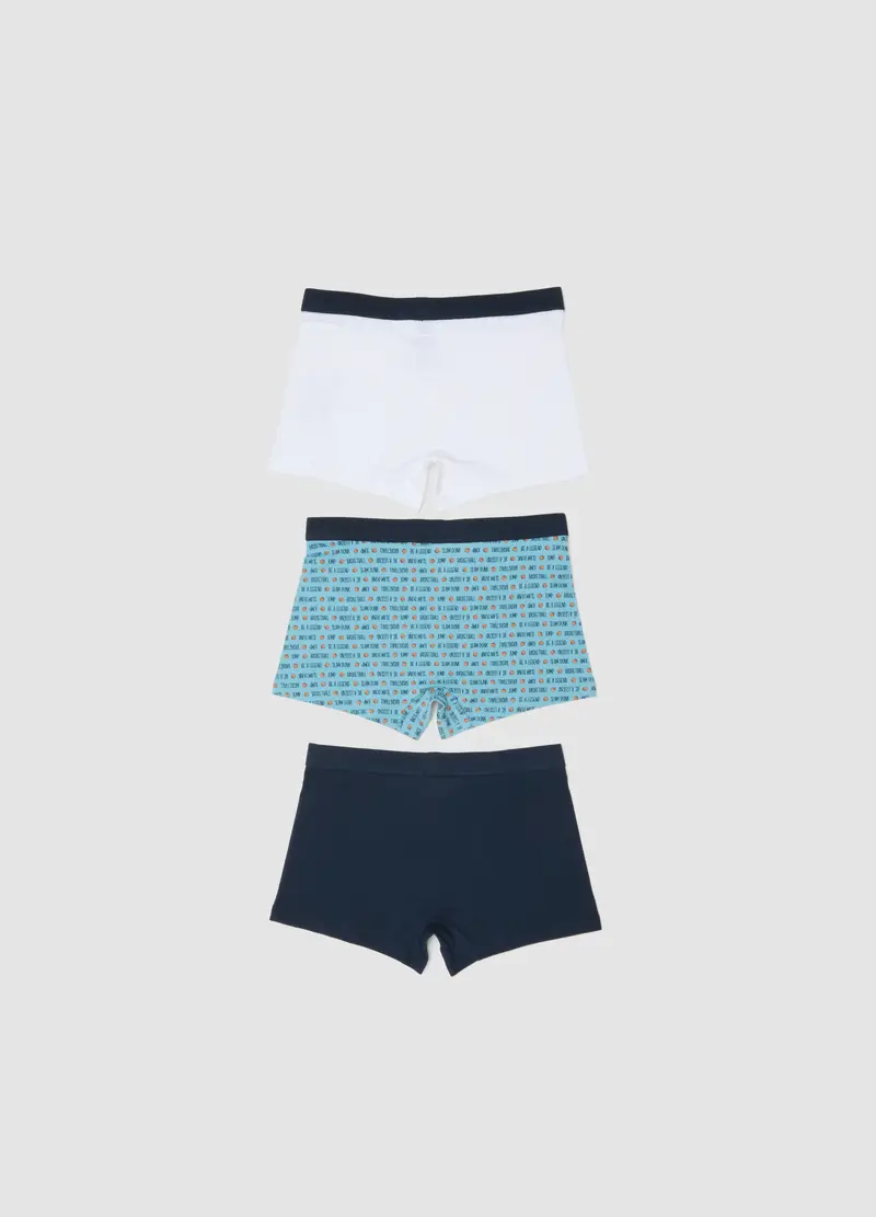 Tripack Boxer In Cotone Elasticizzato Multicolor Da Ragazzo, Bambino, Multicolor miniatura 2