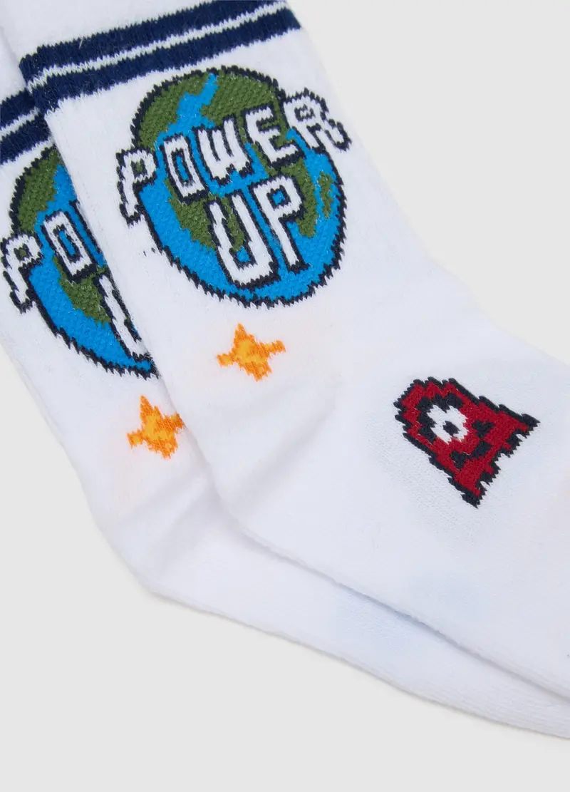 Tripack Calzini Da Bambino In Cotone Multicolor Elasticizzati, Multicolor miniatura 3