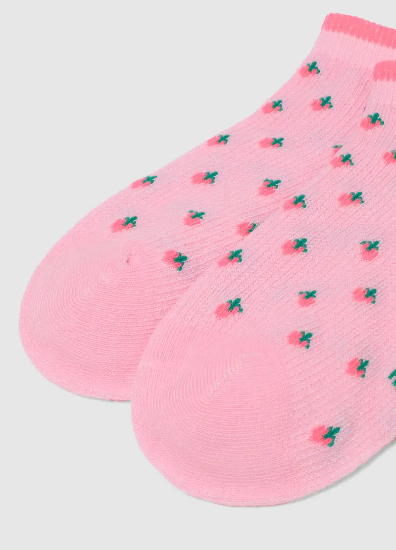 Tripack Calzini In Misto Cotone Multicolor Da Bambina Con Frutta, Multicolor miniatura 2