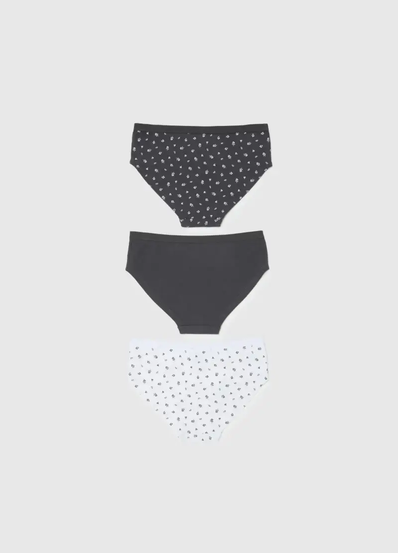 Tripack Mutandine In Misto Cotone Multicolor Da Ragazza Regular Fit, Bambina, Multicolor miniatura 2