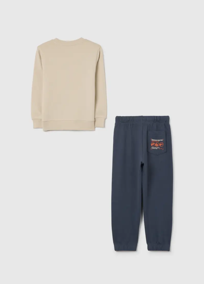 Tuta Multicolor Con Stampa Da Bambino In Puro Cotone Regular Fit, Multicolor miniatura 2