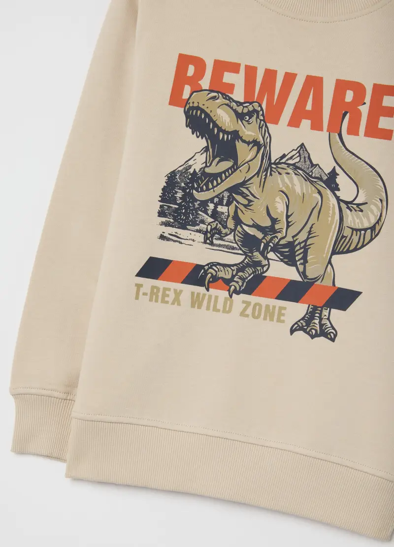 Tuta Multicolor Con Stampa Da Bambino In Puro Cotone Regular Fit, Multicolor miniatura 3