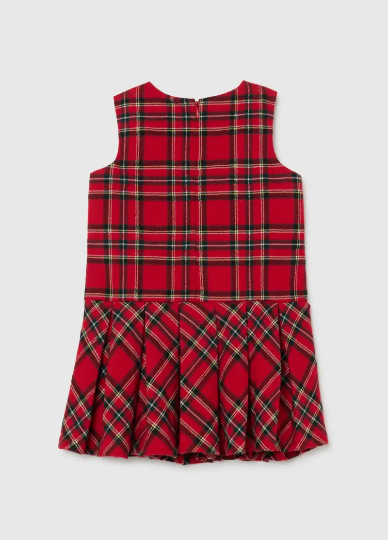 Vestito Senza Maniche A Quadri Multicolor Da Bambina Regular Fit, Multicolor miniatura 2