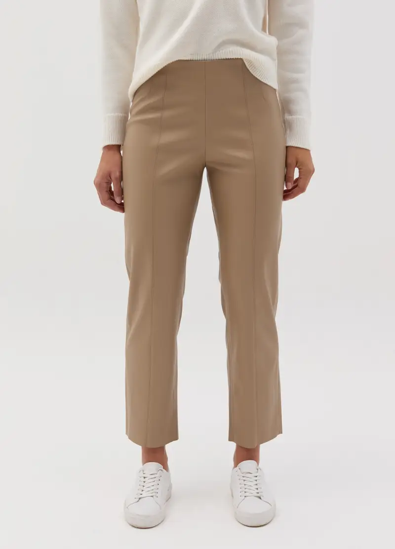 OVS Leggings Donna Beige 4306837 miniatura 2