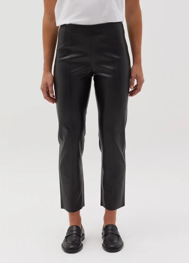 OVS Leggings Donna Nero 3188644 miniatura 2