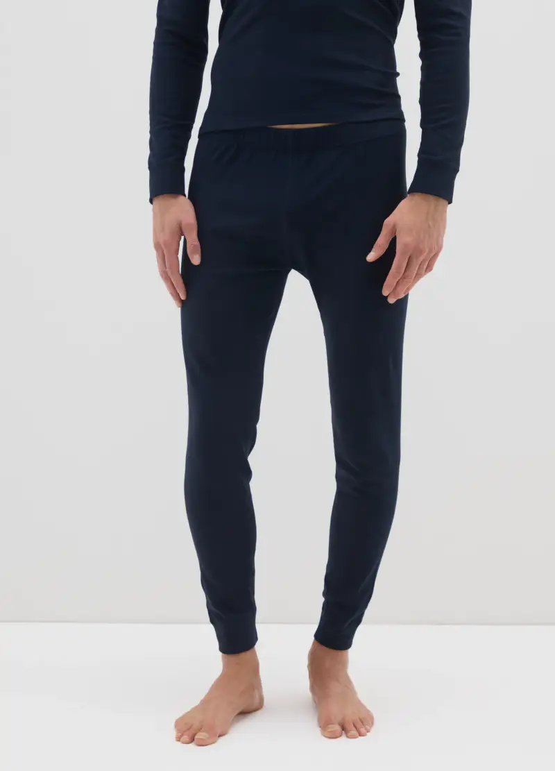 Leggins Blu Regular Fit, Uomo, Blu miniatura 2