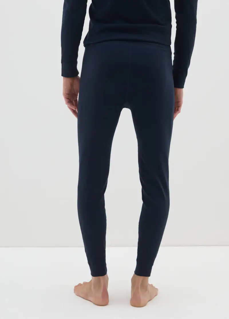Leggins Blu Regular Fit, Uomo, Blu miniatura 3