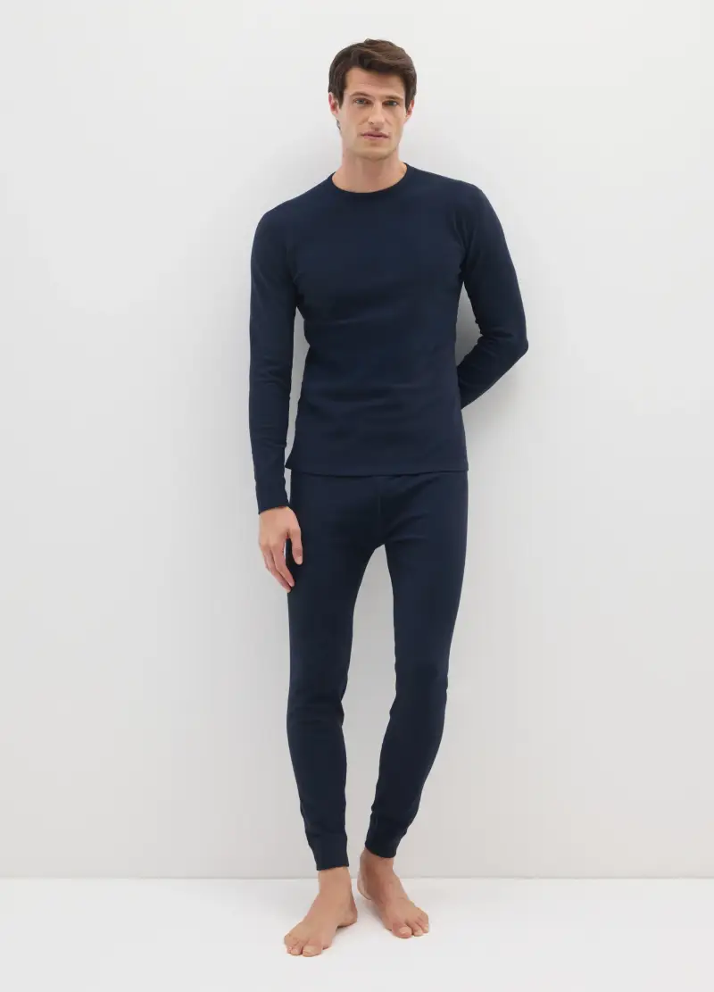 Leggins Blu Regular Fit, Uomo, Blu