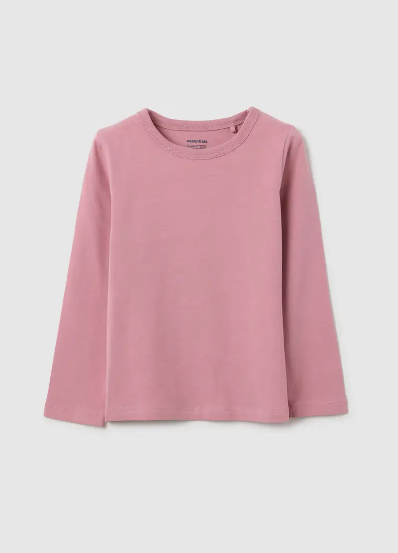 OVS, Maglia Da Bambina In Cotone Rosa Regular Fit, Rosa, Taglia: 3-4