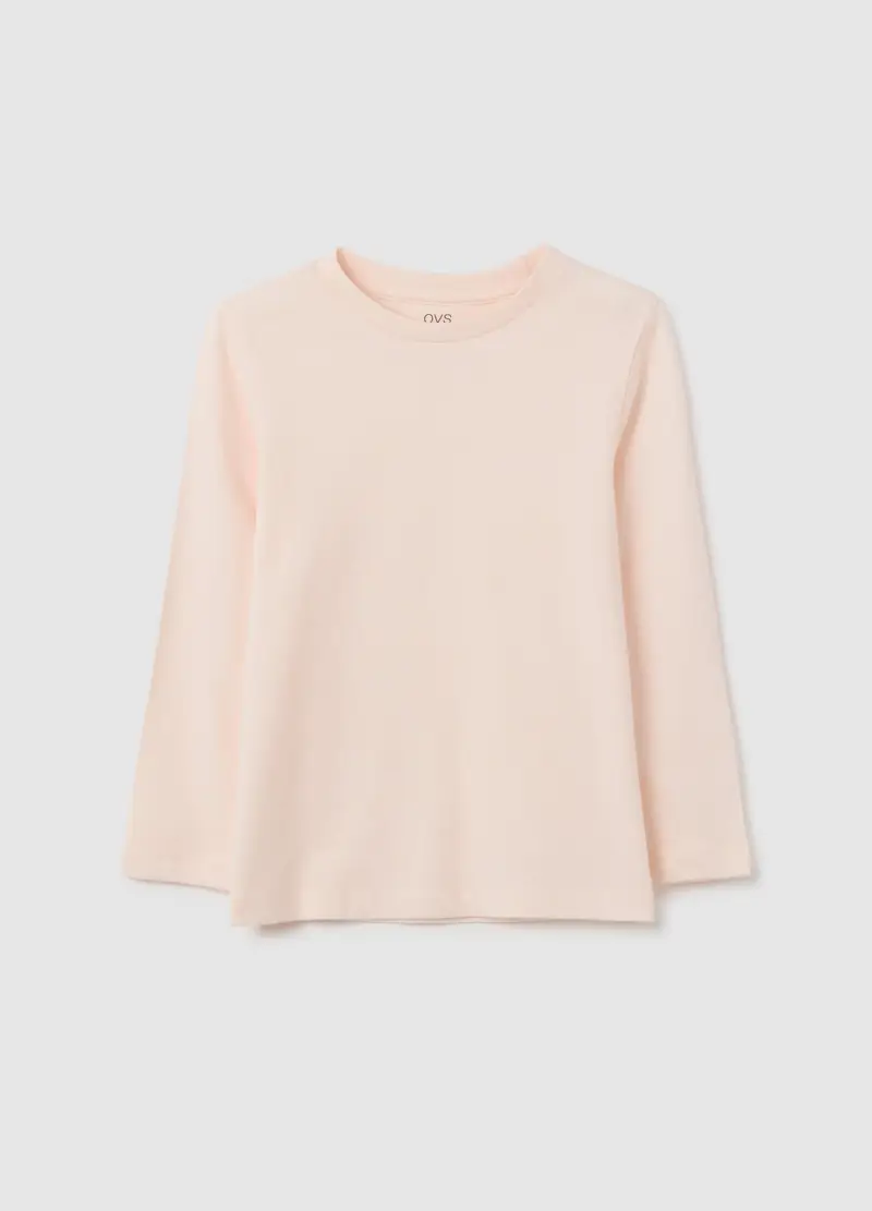 OVS, Maglia Da Bambina In Puro Cotone Rosa Regular Fit, Rosa, Taglia: 3-4