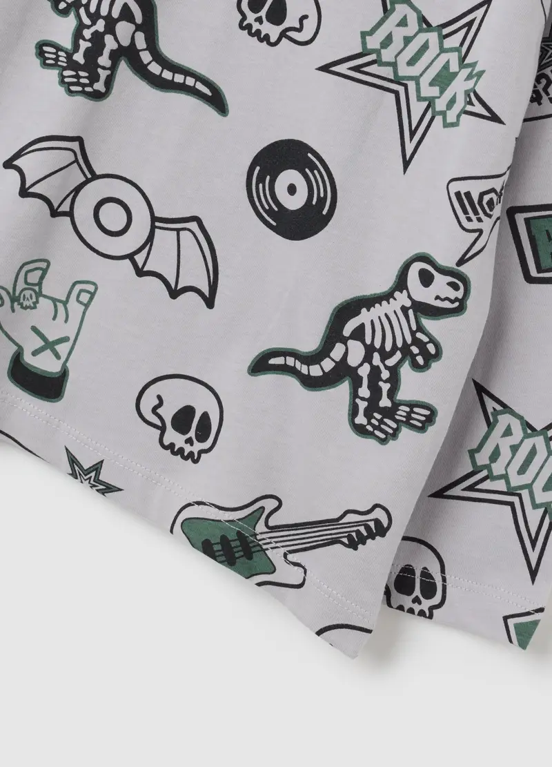 OVS, Maglia Da Bambino In Puro Cotone Grigia Regular Fit, Grigio, Taglia: 3-4 miniatura 3