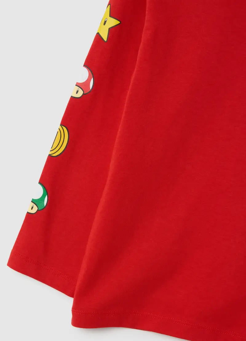 OVS, Maglia Da Bambino In Puro Cotone Rossa Con Stampa Super Mario, Rosso, Taglia: 3-4 miniatura 3
