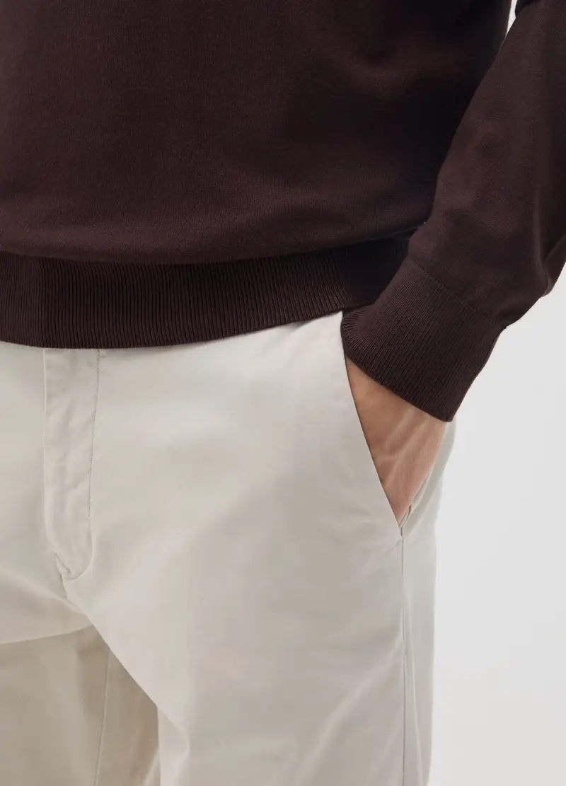 OVS, Maglia In Misto Viscosa Marrone Regular Fit, Uomo, Marrone, Taglia: XXL miniatura 3