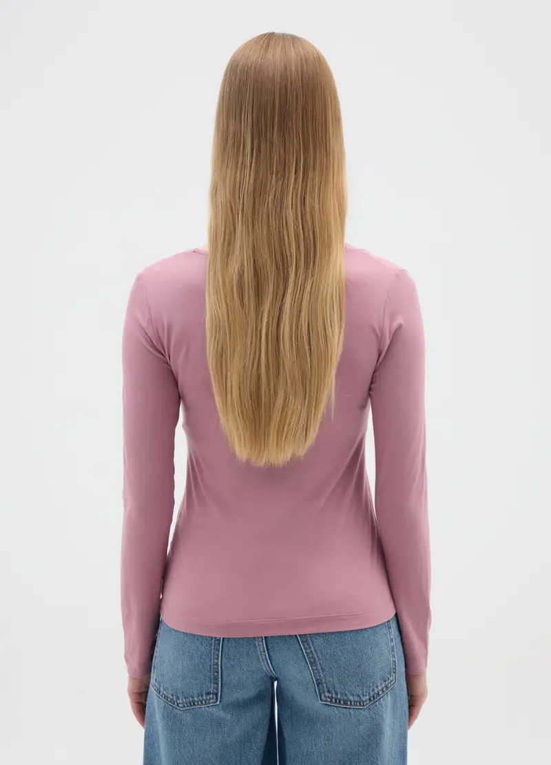 OVS, Maglia In Viscosa Elasticizzata Rosa, Donna, Rosa, Taglia: S miniatura 2