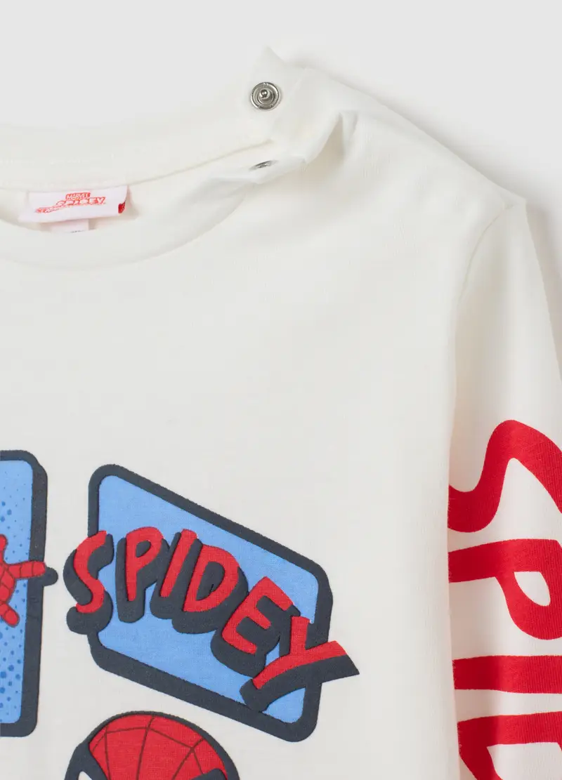 OVS, Maglietta Da Bambino In Puro Cotone Bianca Regular Fit, Bianco, Taglia: 18-24 miniatura 3