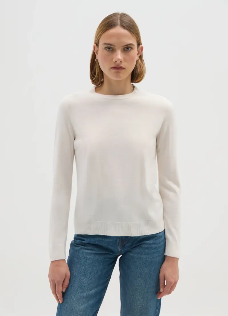 Maglione Beige Regular Fit, Donna, Beige