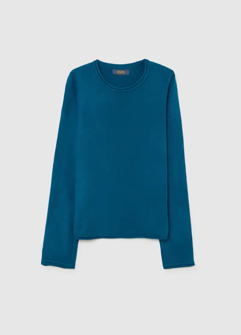 Maglione Blu In Misto Acrilico, Donna, Blu