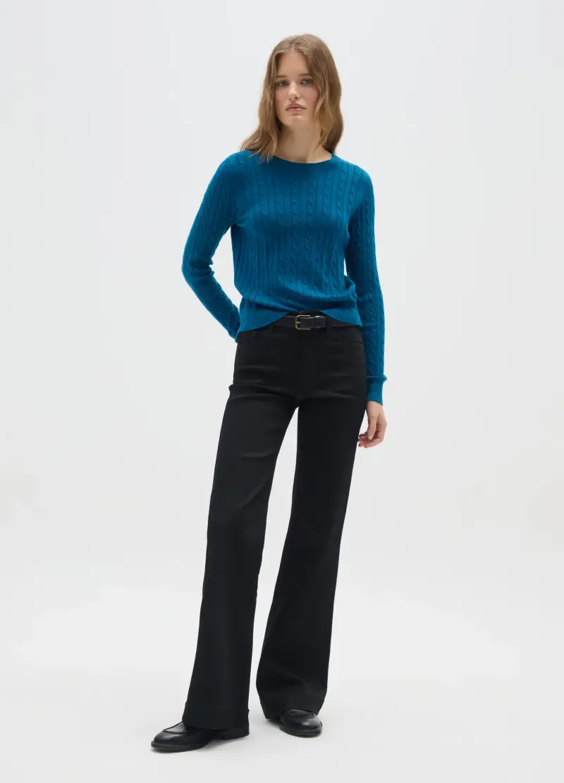 Maglione Blu Regular Fit, Donna, Blu