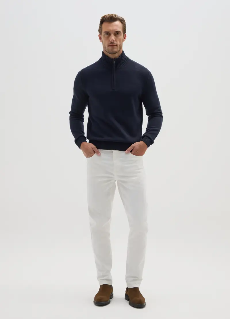 Maglione Blu Regular Fit, Uomo, Blu