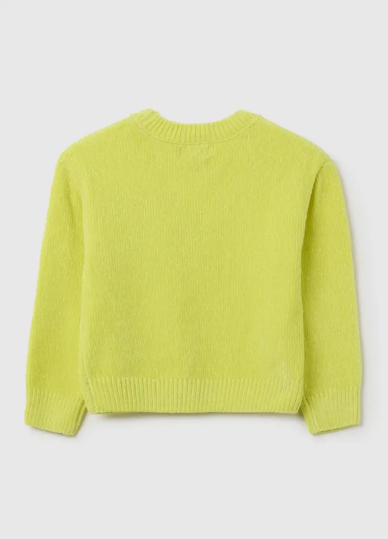 Maglione Da Bambina Giallo Regular Fit, Giallo miniatura 2