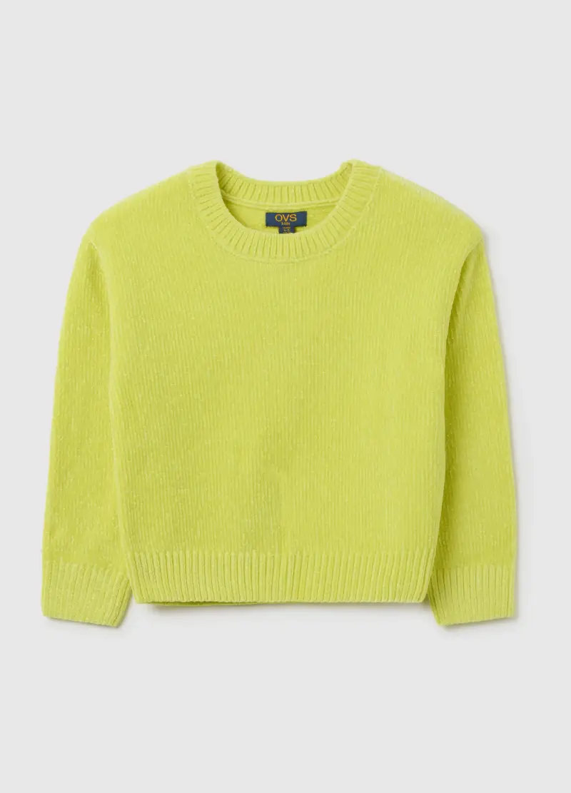 Maglione Da Bambina Giallo Regular Fit, Giallo
