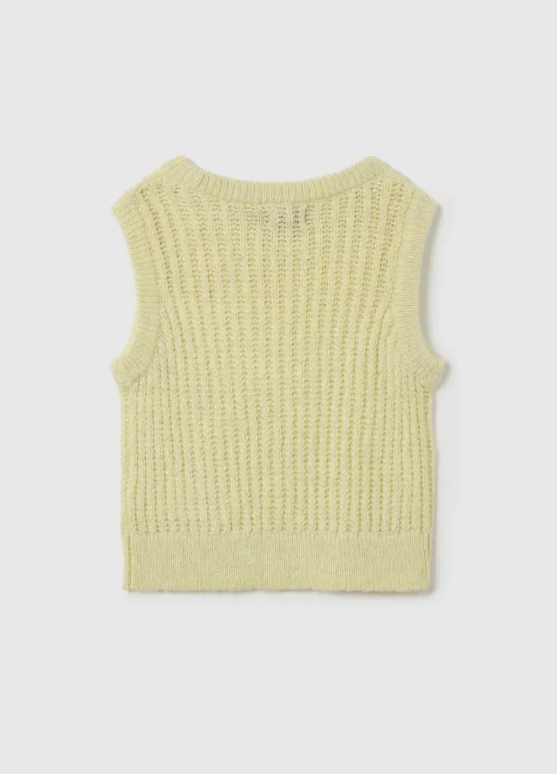 Maglione Da Bambina Giallo Regular Fit, Giallo miniatura 2