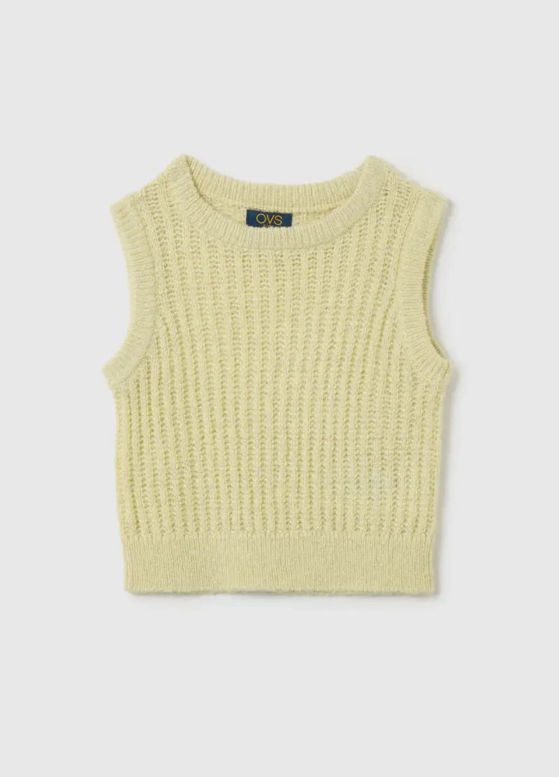 Maglione Da Bambina Giallo Regular Fit, Giallo