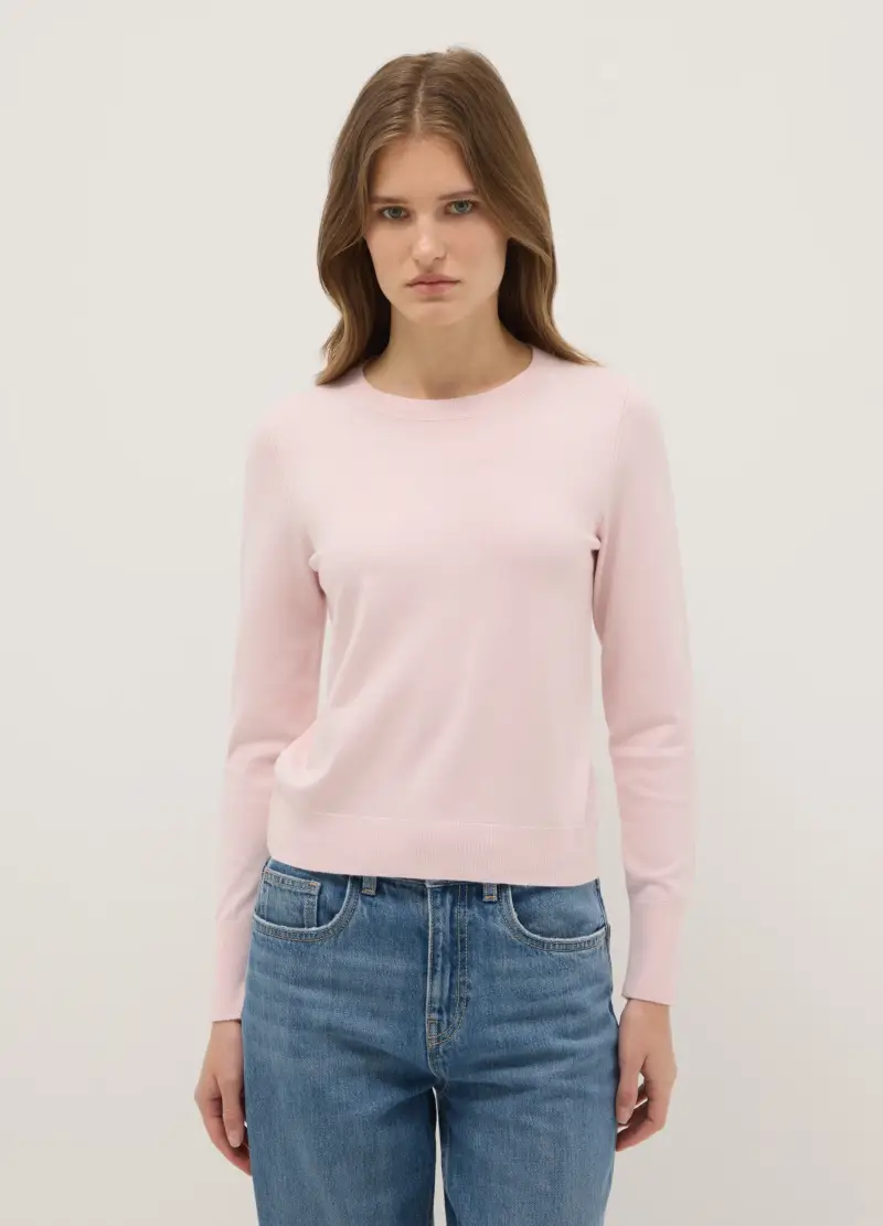 Maglione Girocollo Rosa Regular Fit, Donna, Rosa