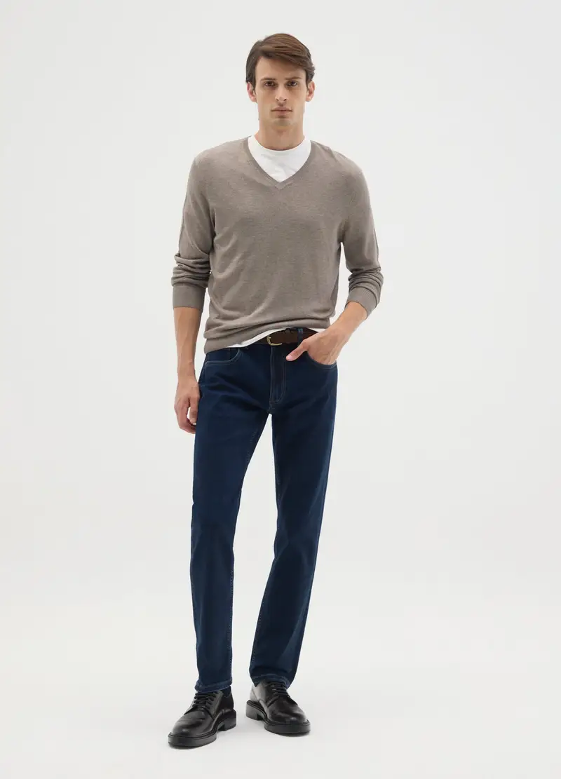 OVS, Maglione In Misto Beige Regular Fit, Uomo, Beige, Taglia: S