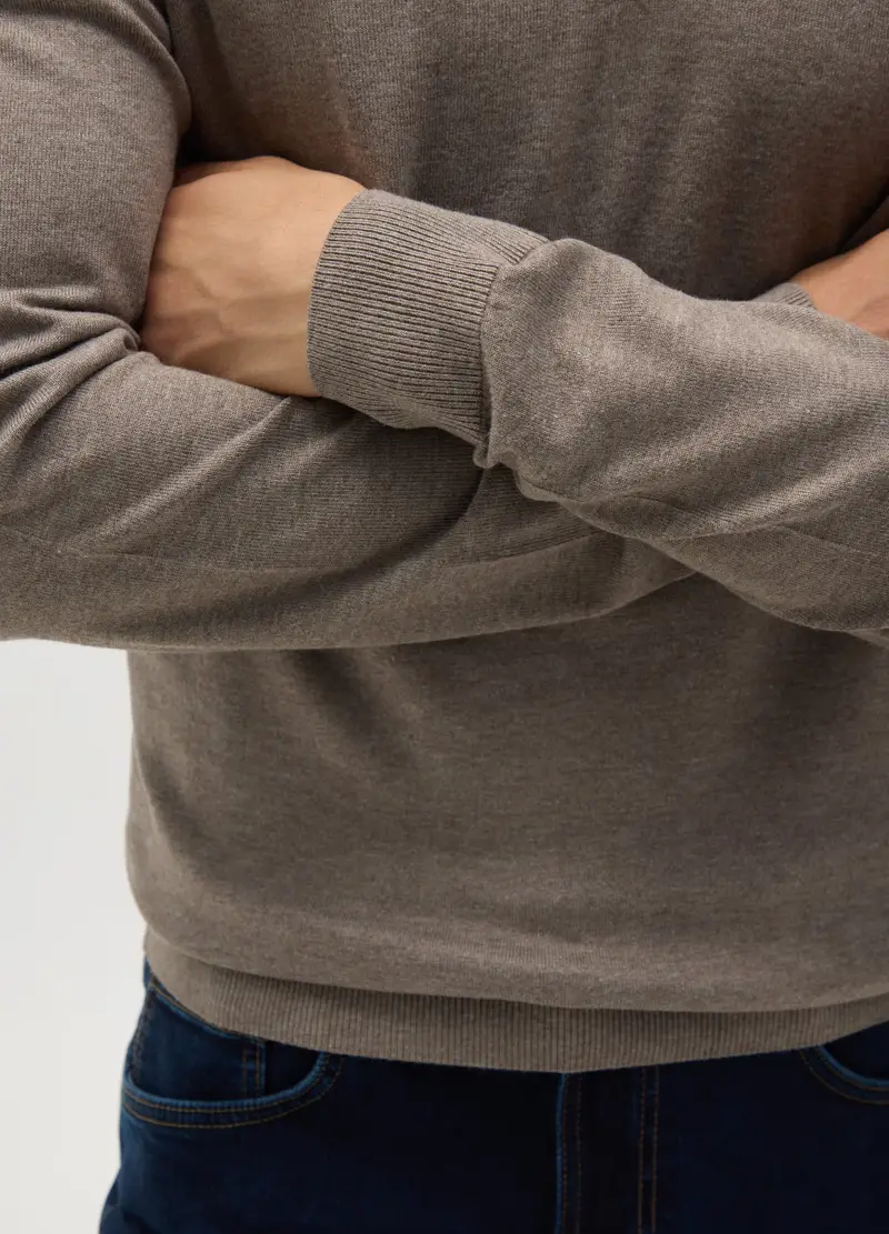 OVS, Maglione In Misto Beige Regular Fit, Uomo, Beige, Taglia: S miniatura 2