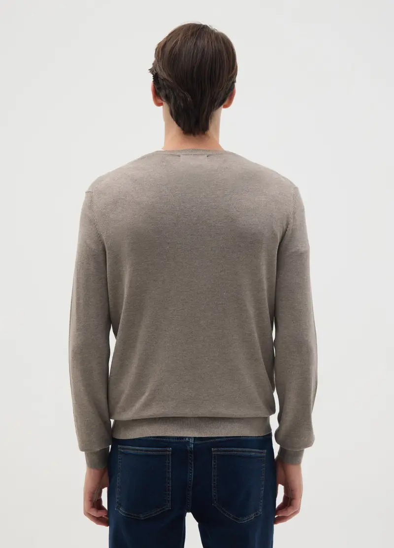 OVS, Maglione In Misto Beige Regular Fit, Uomo, Beige, Taglia: S miniatura 3