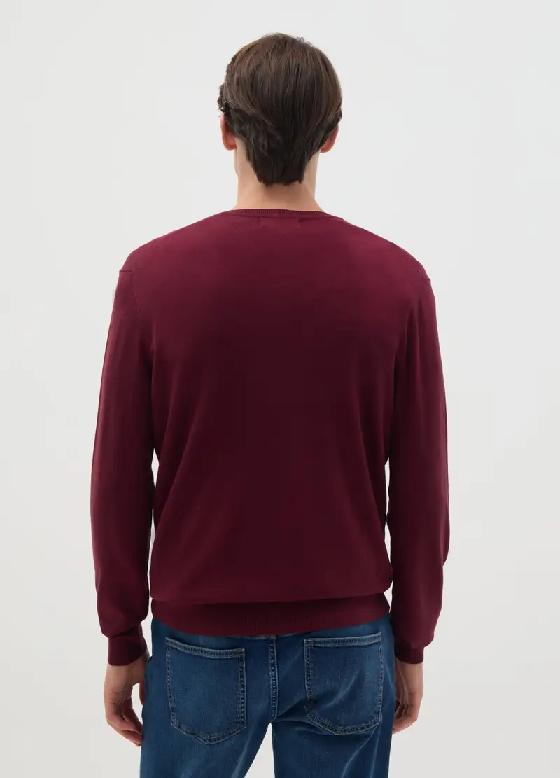 OVS, Maglione In Misto Rosso Regular Fit, Uomo, Rosso, Taglia: S miniatura 3